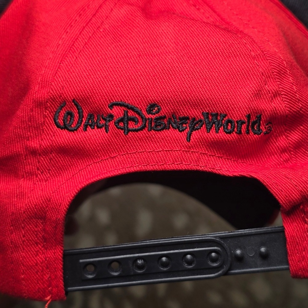 Disney Parks Minnie Mouse Polka‎ Dot Bow Ears Red Youth Baseball Cap Hat 54–57cm - Picture 5 of 6